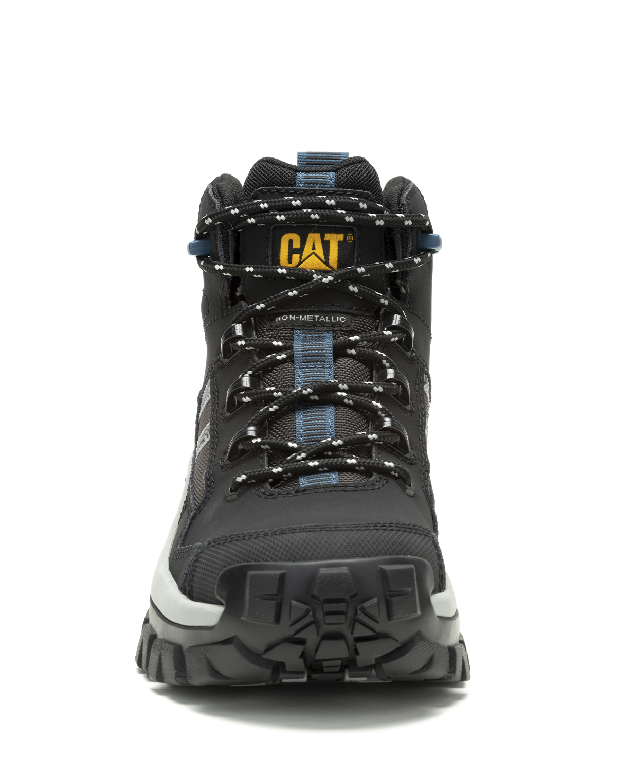 BOTA CUERO CAT INVADER MID VENT CT NEGRO HOMBRE - 6