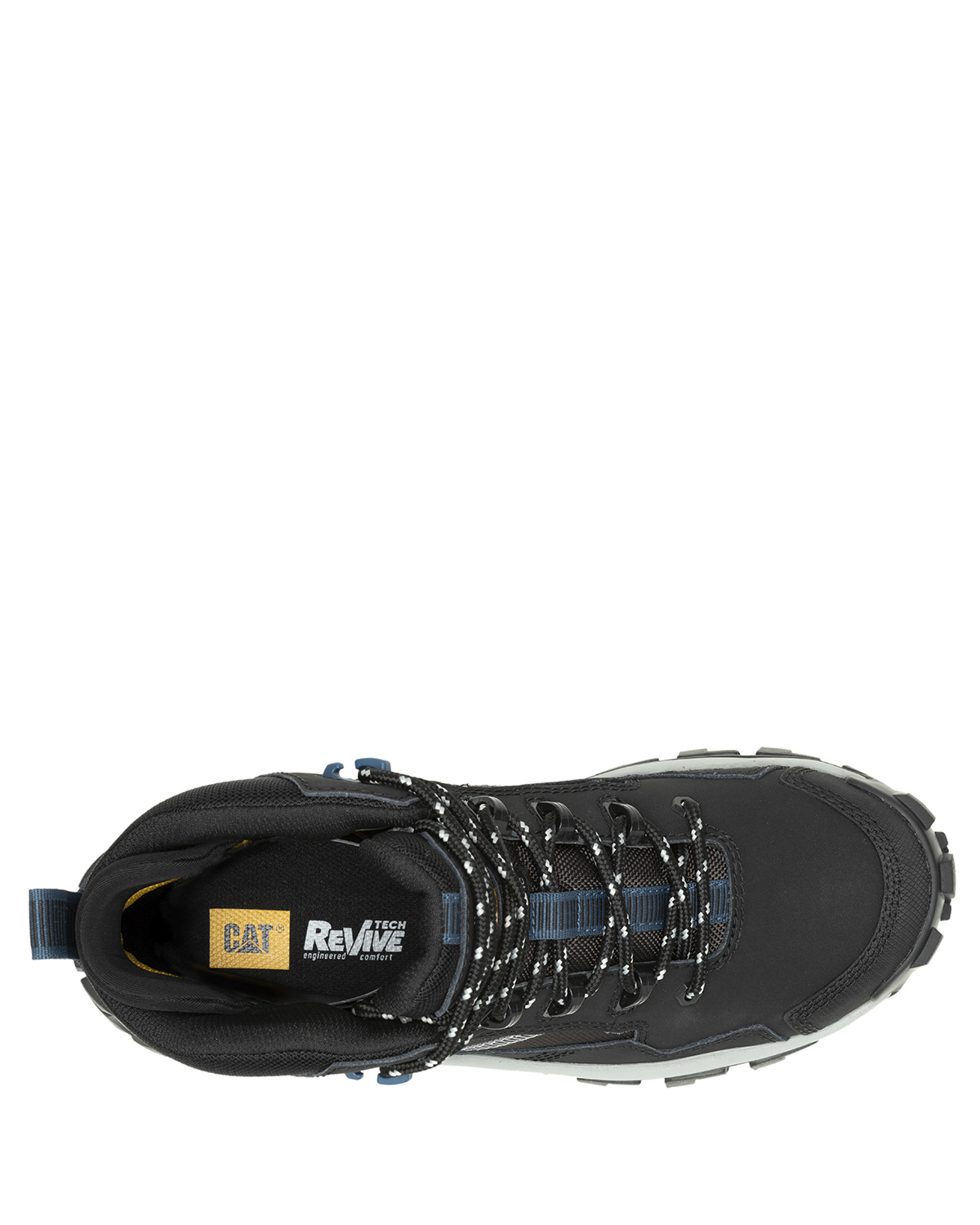 BOTA CUERO CAT INVADER MID VENT CT NEGRO HOMBRE - 7