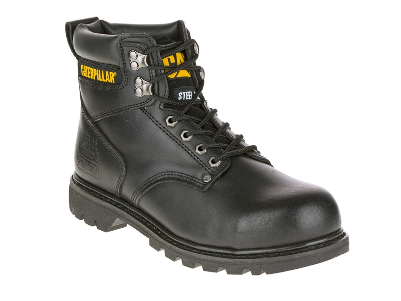 BOTIN CUERO CAT SECOND SHIFT ST NEGRO HOMBRE - 1
