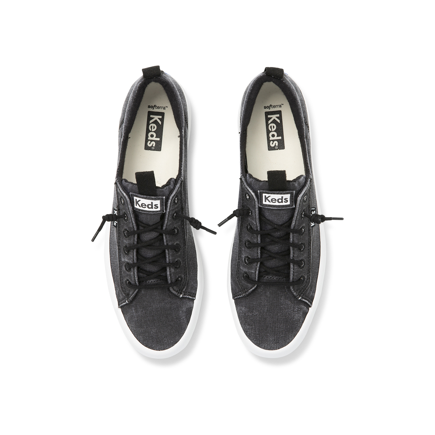 ZAPATILLAS MUJER KEDS CASUALES NEGRO KICKBACK CANVAS - 4