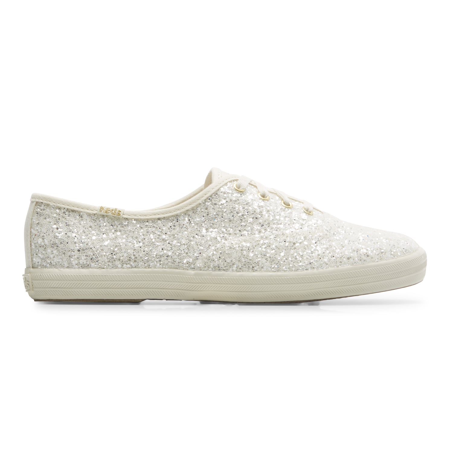 ZAPATILLAS MUJER KEDS CASUALES CREMA CHAMPION GLITTER - 1