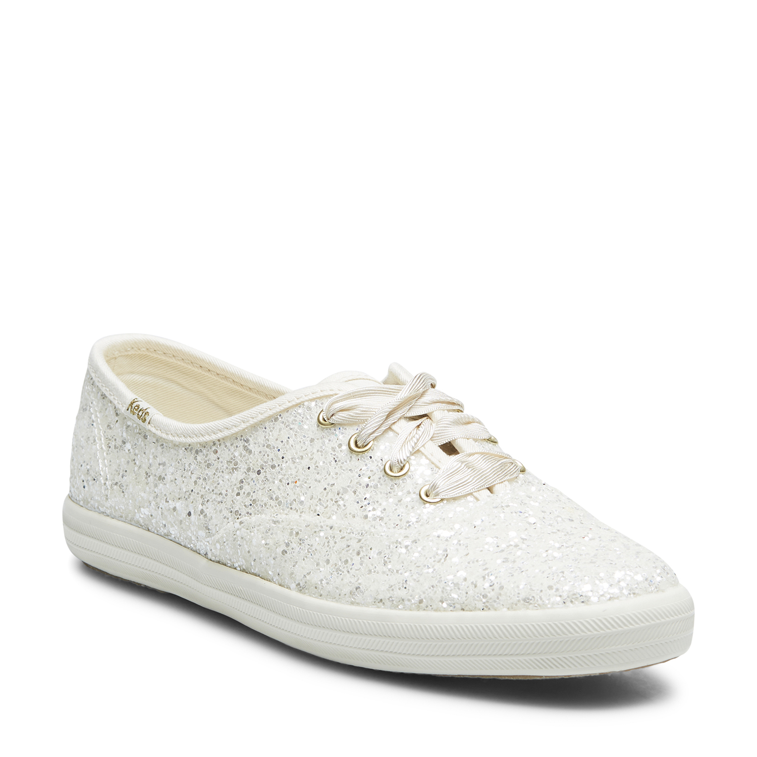 ZAPATILLAS MUJER KEDS CASUALES CREMA CHAMPION GLITTER - 4