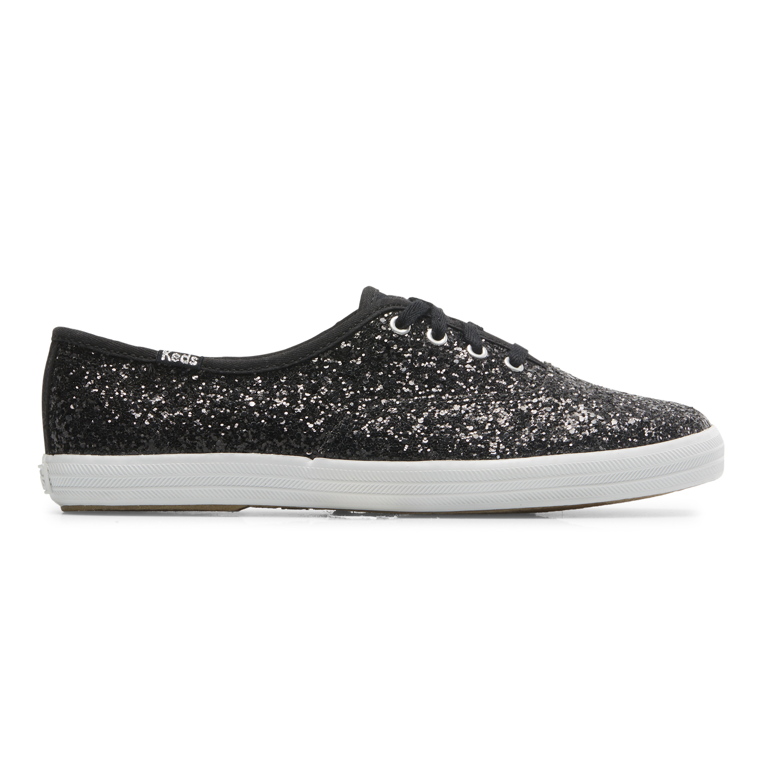 ZAPATILLAS MUJER KEDS CASUALES NEGRO CHAMPION GLITTER - 1