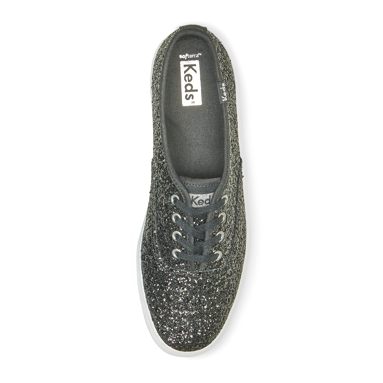 ZAPATILLAS MUJER KEDS CASUALES NEGRO CHAMPION GLITTER - 4