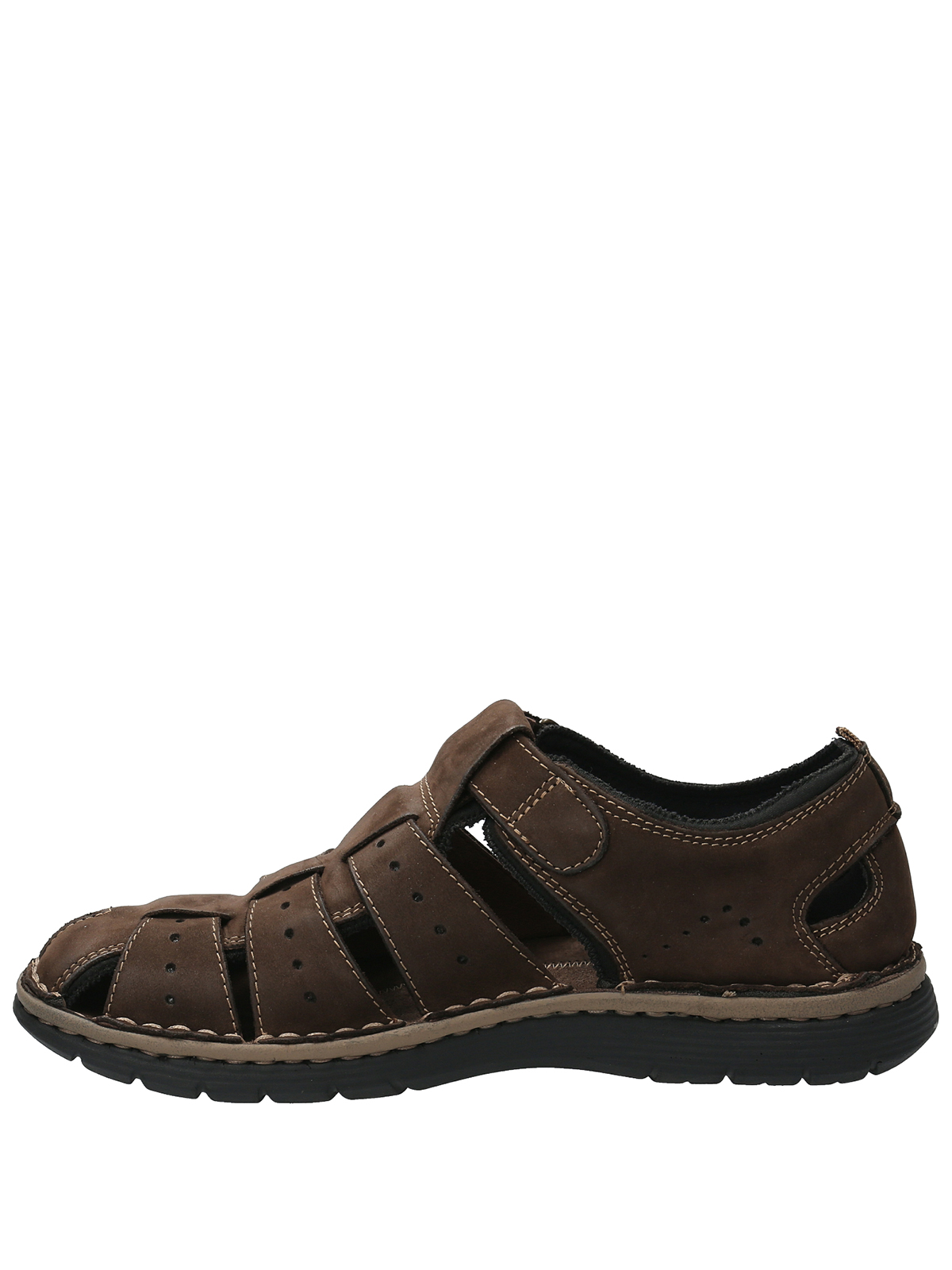 SANDALIA CUERO ROCKFORD HOMBRE ROQUE CAFE  OSCURO - 6