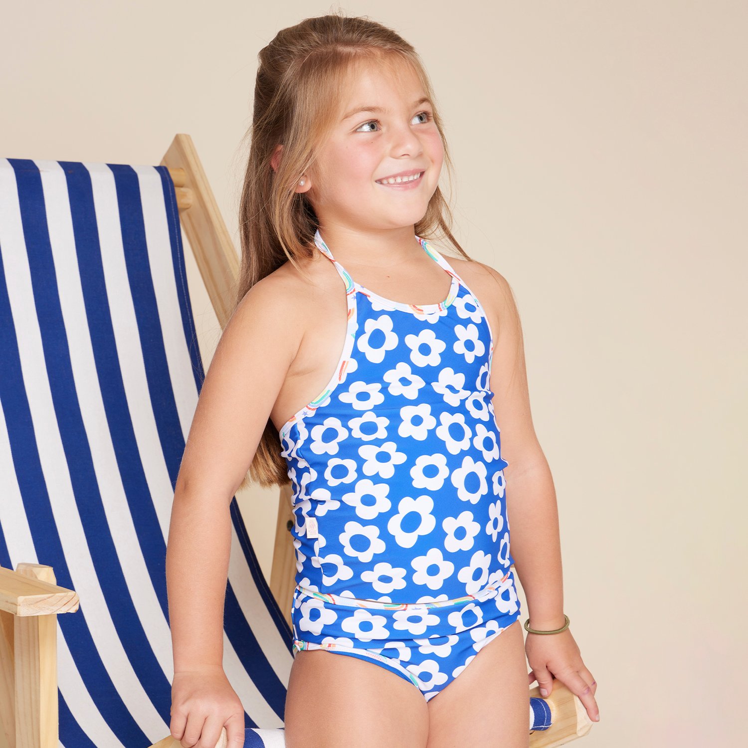 TRAJE DE BAÑO NIÑA HUSH PUPPIES FLOWER [4-16] AZUL - 6