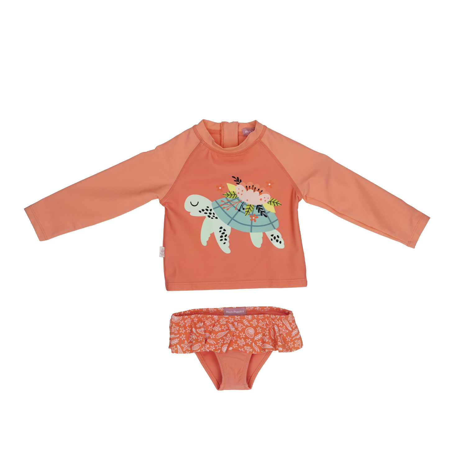 TRAJE DE BAÑO NIÑA HUSH-PUPPIES CORAL GS23-TDB/ARENA HUSH PUPPIES KIDS ARENA [1-3] - 1