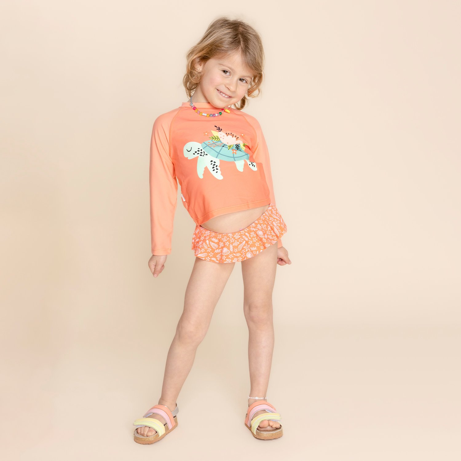 TRAJE DE BAÑO NIÑA HUSH-PUPPIES CORAL GS23-TDB/ARENA HUSH PUPPIES KIDS ARENA [1-3] - 4