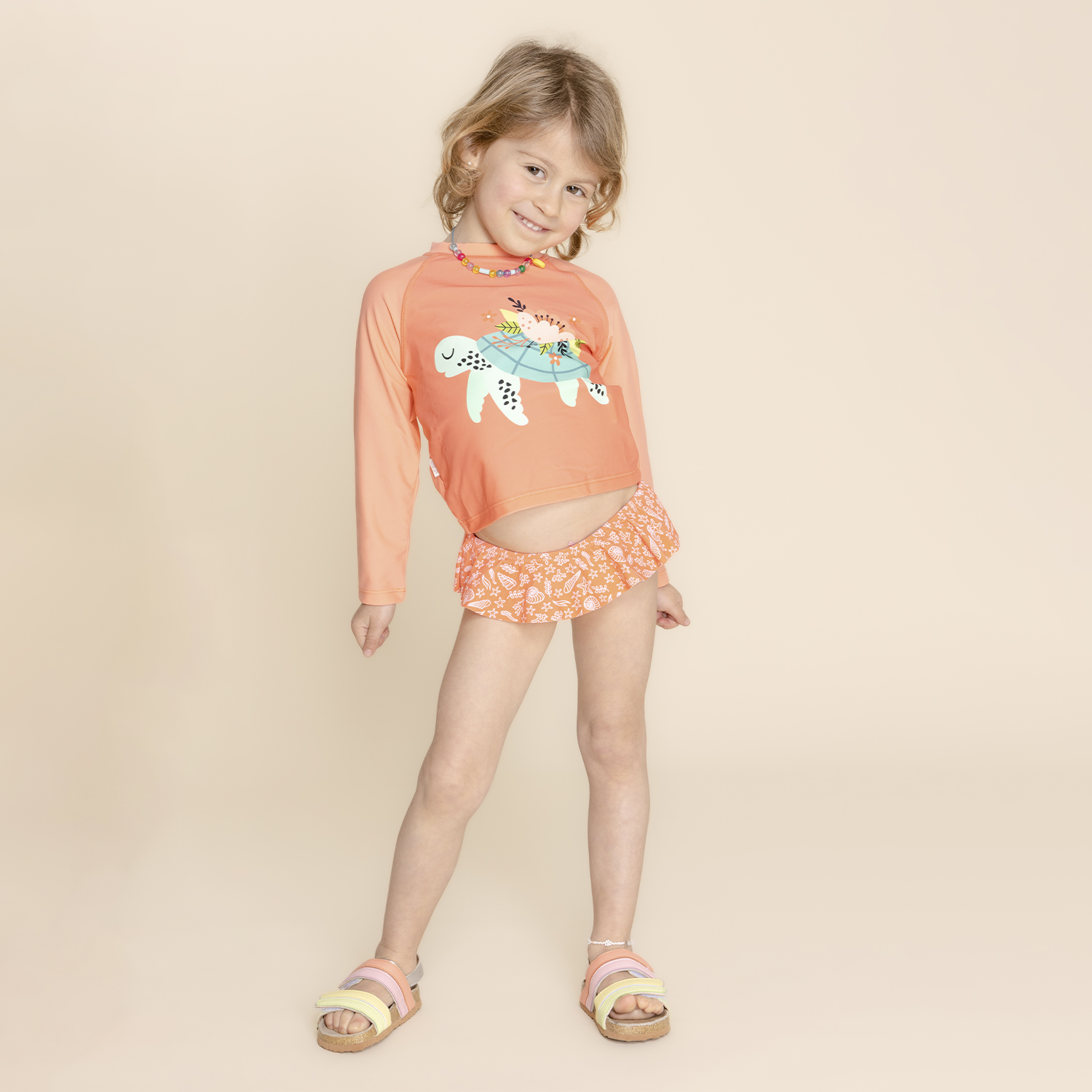 TRAJE DE BAÑO NIÑA HUSH-PUPPIES CORAL GS23-TDB/ARENA HUSH PUPPIES KIDS ARENA [1-3] - 4