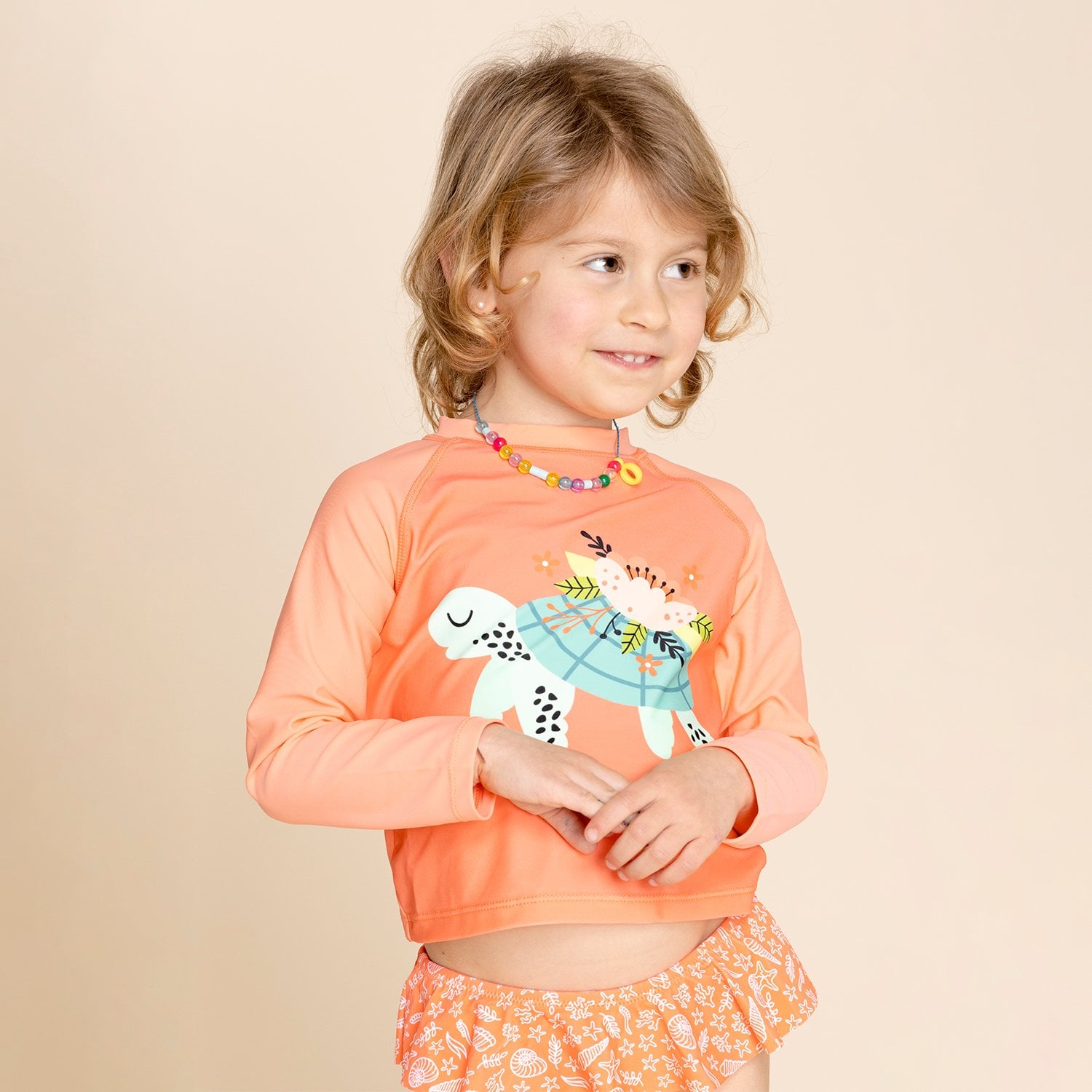 TRAJE DE BAÑO NIÑA HUSH-PUPPIES CORAL GS23-TDB/ARENA HUSH PUPPIES KIDS ARENA [1-3] - 5