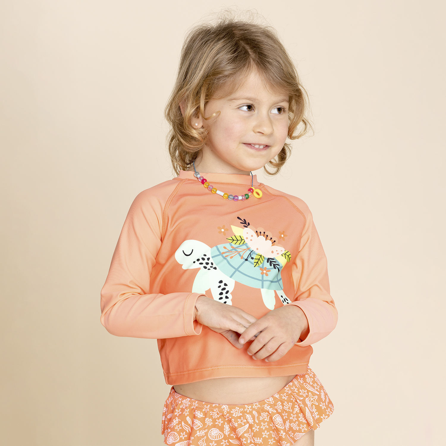 TRAJE DE BAÑO NIÑA HUSH-PUPPIES CORAL GS23-TDB/ARENA HUSH PUPPIES KIDS ARENA [1-3] - 5