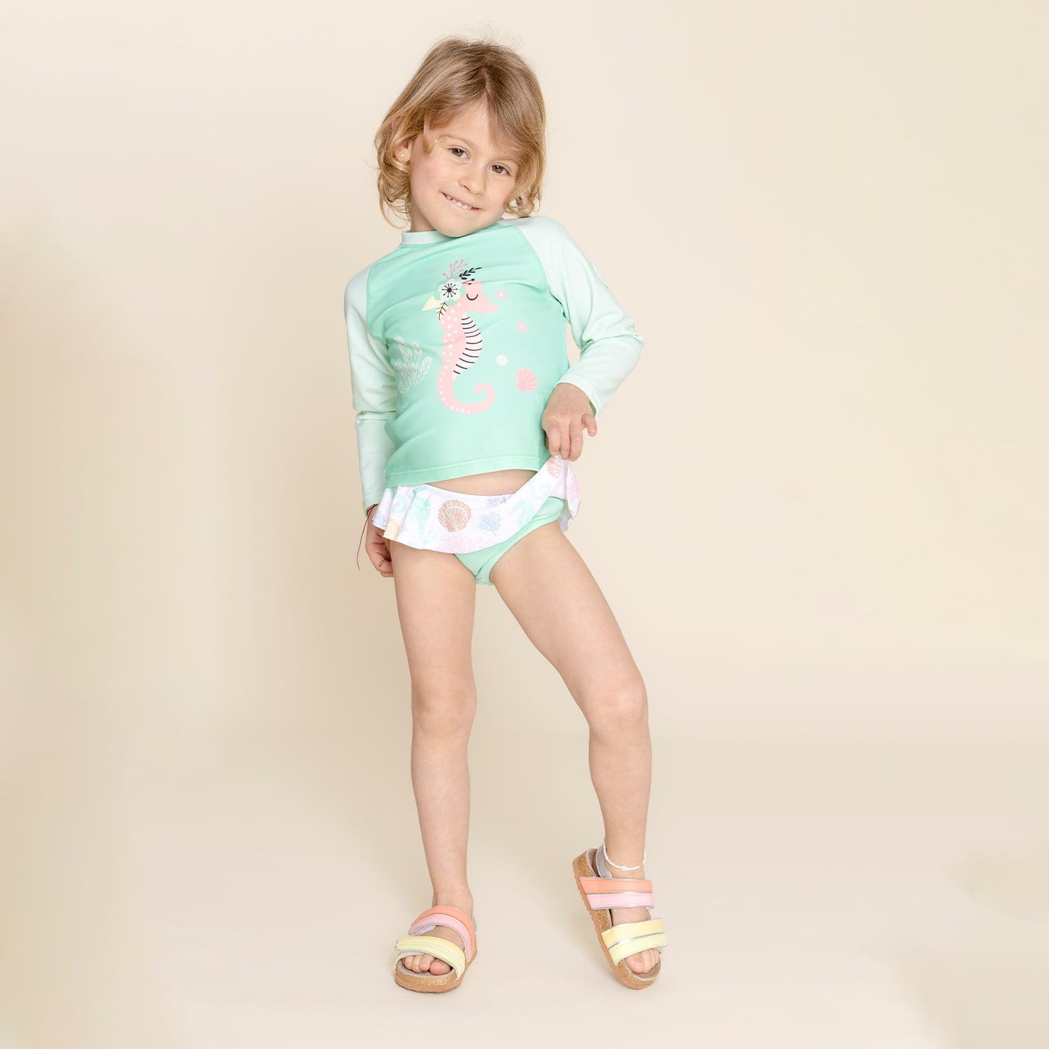 TRAJE DE BAÑO NIÑA HUSH-PUPPIES MENTA GS23-TDB/ARENA HUSH PUPPIES KIDS ARENA [1-3] - 2