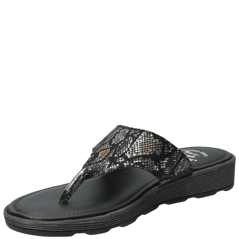 SANDALIA HUSH PUPPIES MUJER ROSSI NEGRO - 5
