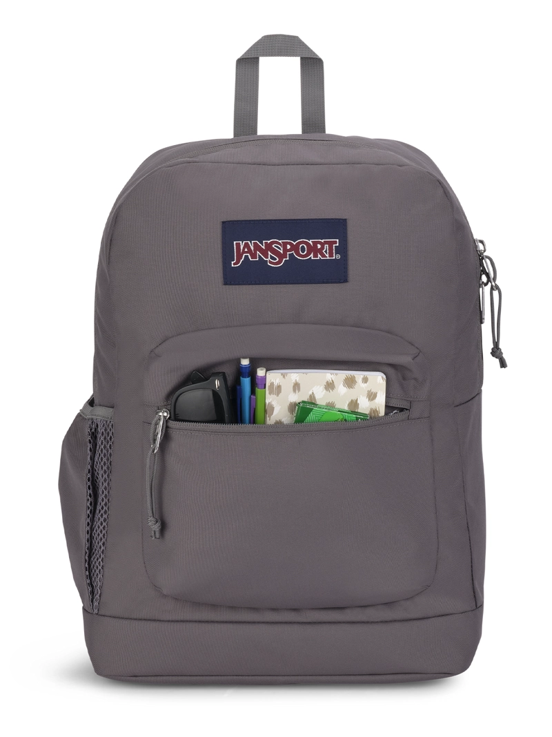MOCHILA JANSPORT CROSS TOWN PLUS GRIS UNISEX - 5