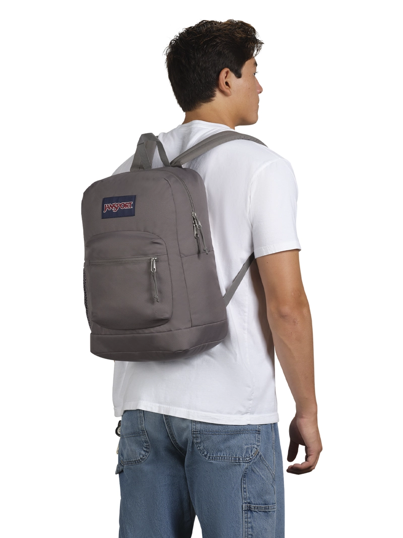 MOCHILA JANSPORT CROSS TOWN PLUS GRIS UNISEX - 6