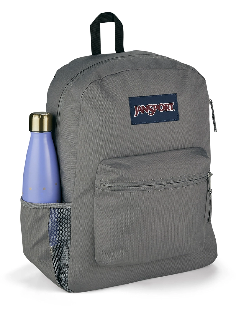 MOCHILA JANSPORT CROSS TOWN GRIS UNISEX - 3