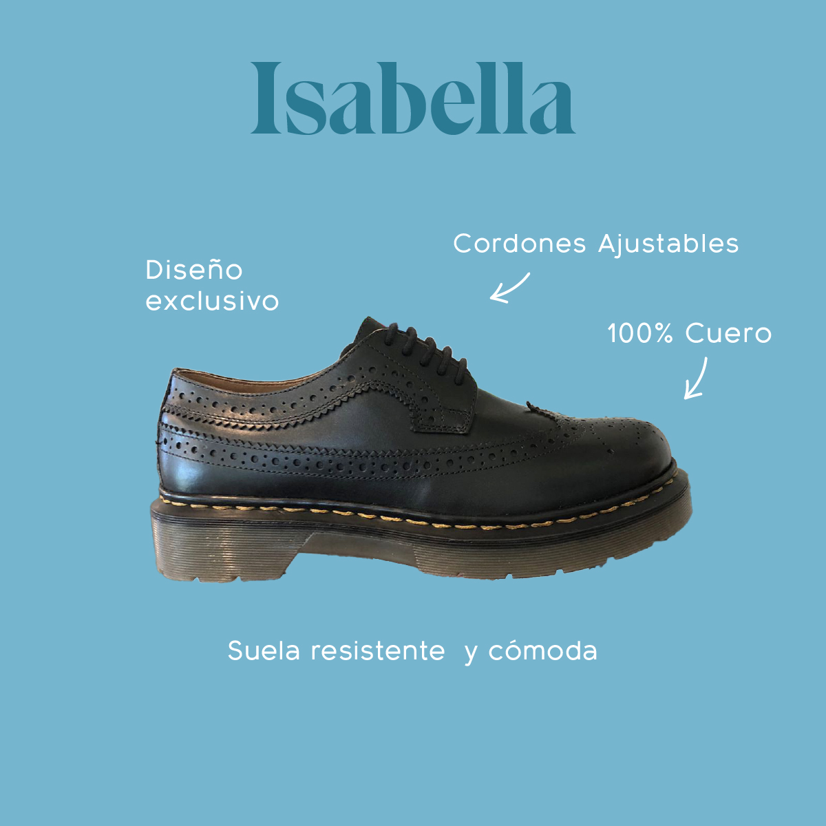 ZAPATO ESCOLAR CUERO HUSH PUPPIES ISABELLA NEGRO NIÑA - 2