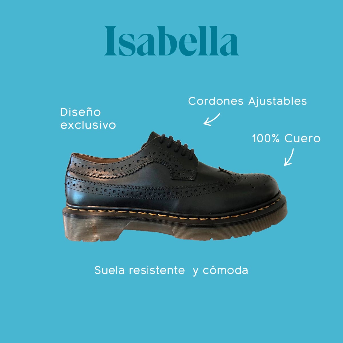 ZAPATO ESCOLAR CUERO HUSH PUPPIES ISABELLA NEGRO NIÑA - 2