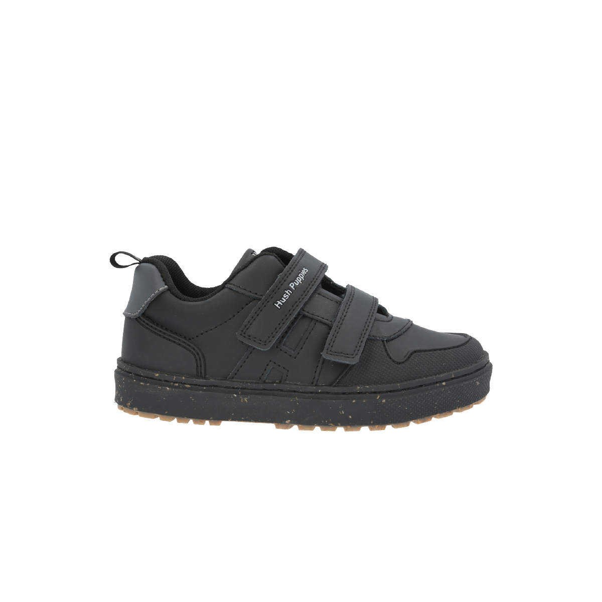 ZAPATILLA VELCR ESCOLAR HUSH PUPPIES OLIVER NEGRO NIÑO - 1