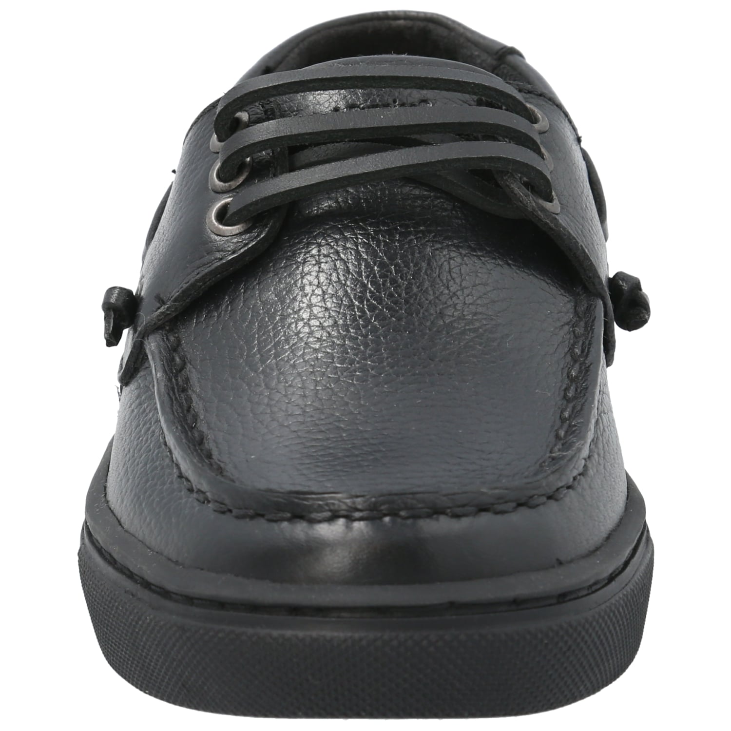 ZAPATO ESCOLAR DE CUERO HUSH PUPPIES DOYLE NEGRO NIÑO - 4