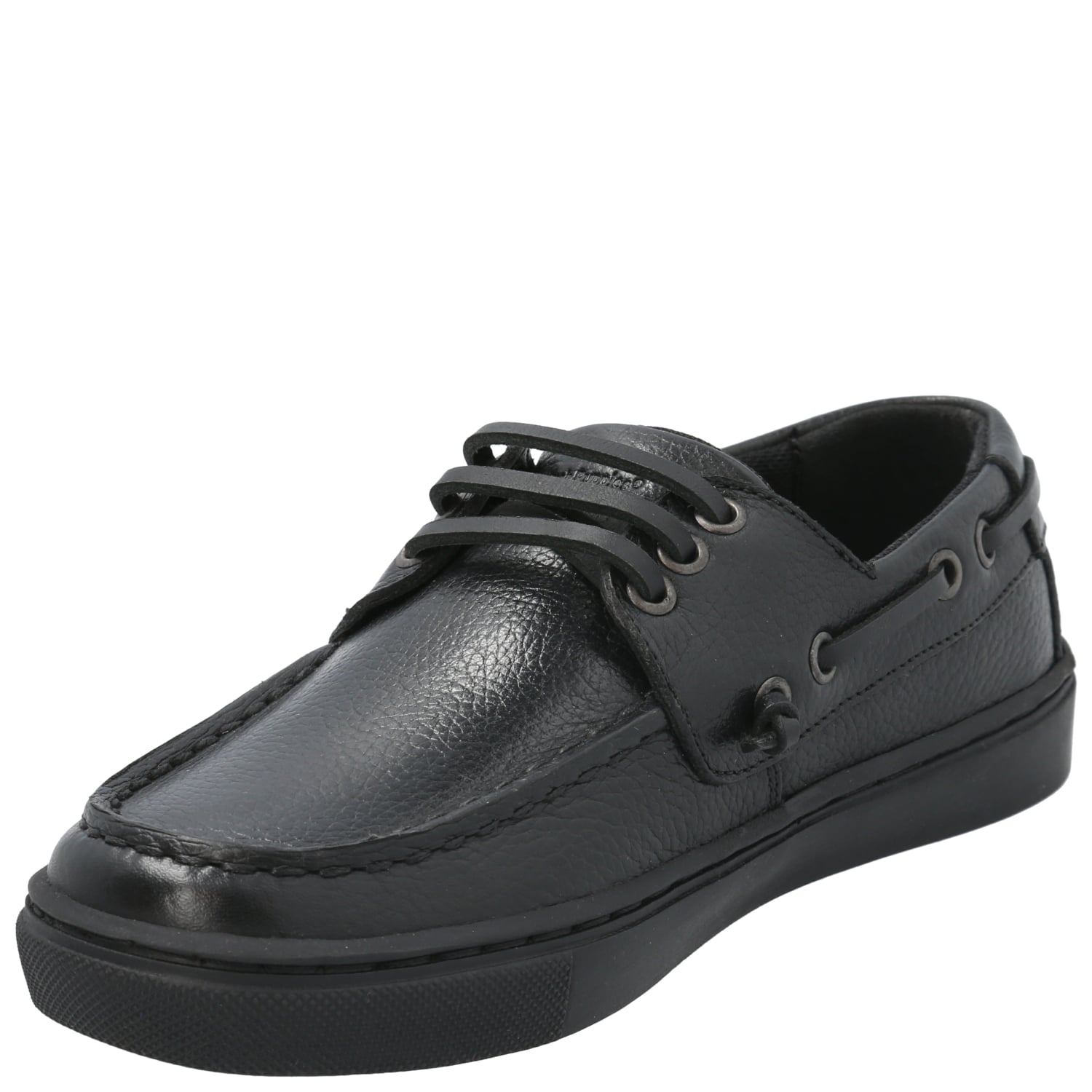 ZAPATO ESCOLAR DE CUERO HUSH PUPPIES DOYLE NEGRO NIÑO - 5