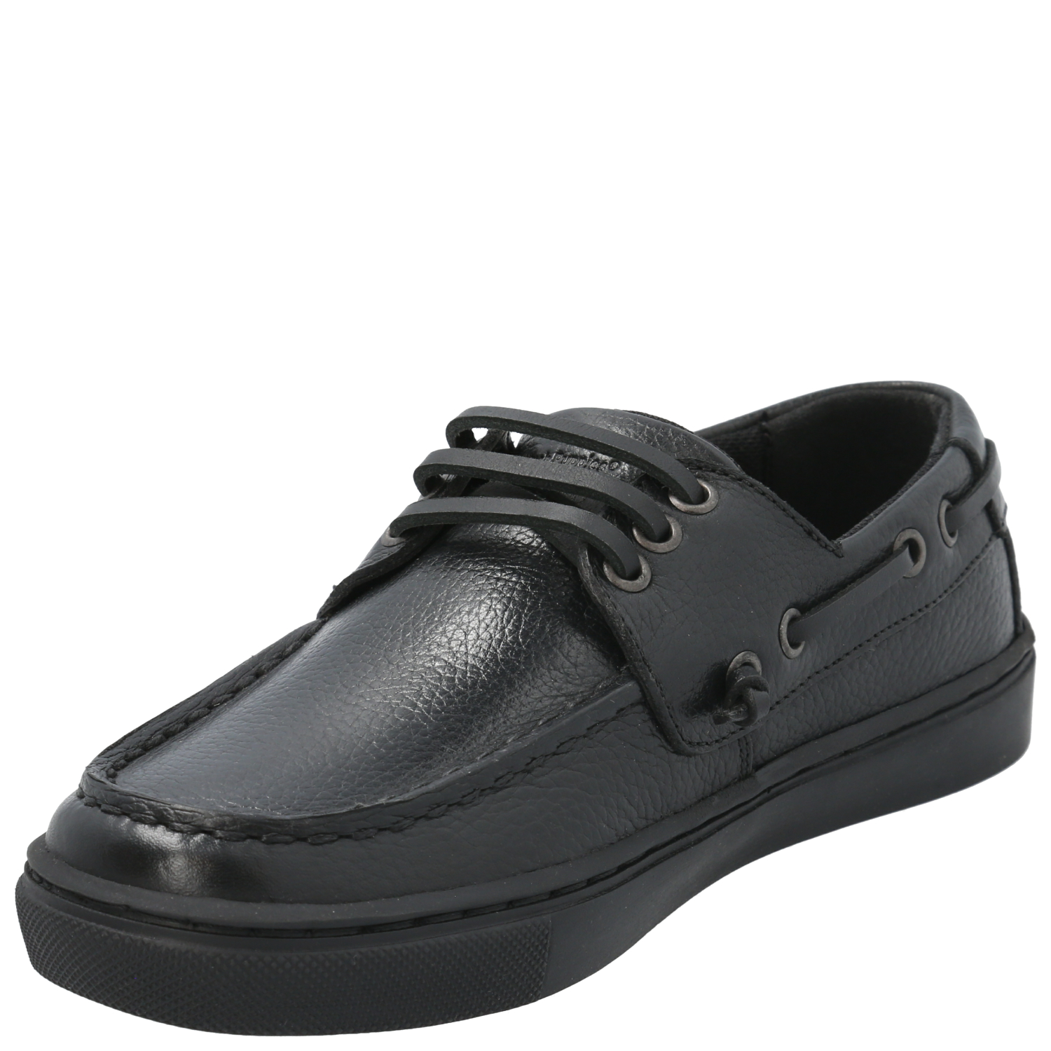 ZAPATO ESCOLAR DE CUERO HUSH PUPPIES DOYLE NEGRO NIÑO - 5