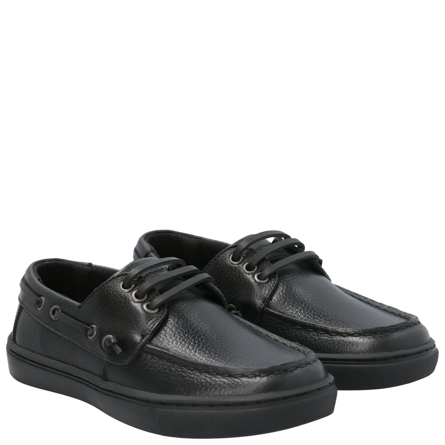 ZAPATO ESCOLAR DE CUERO HUSH PUPPIES DOYLE NEGRO NIÑO - 8