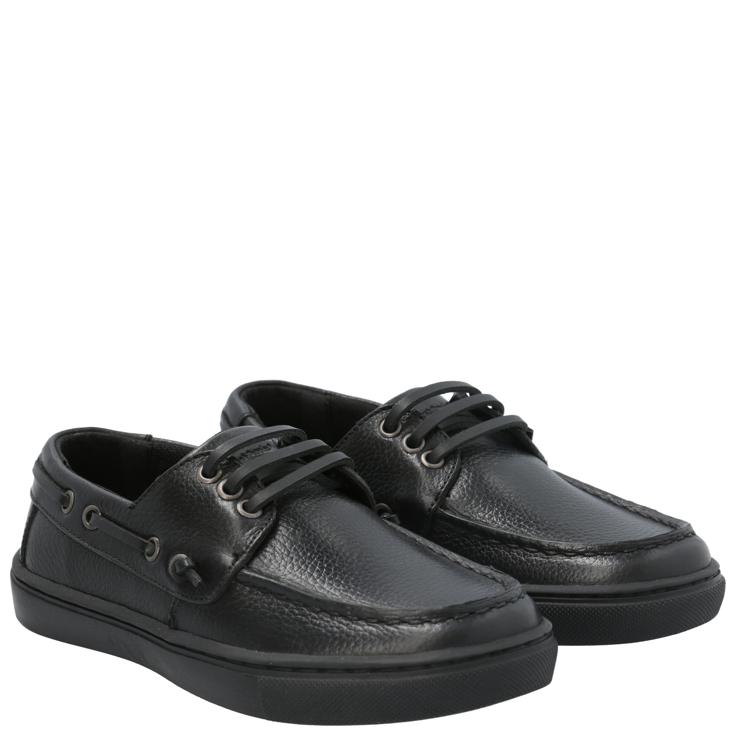 ZAPATO ESCOLAR DE CUERO HUSH PUPPIES DOYLE NEGRO NIÑO - 8