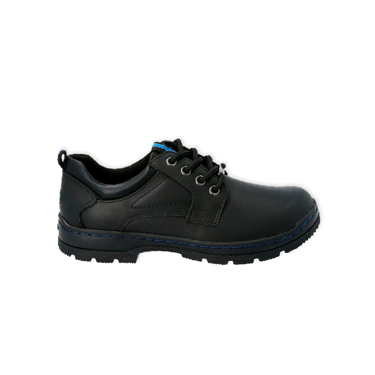 ZAPATO ESCOLAR CUERO HUSH PUPPIES NEW I WRK NEGRO NIÑO - 1