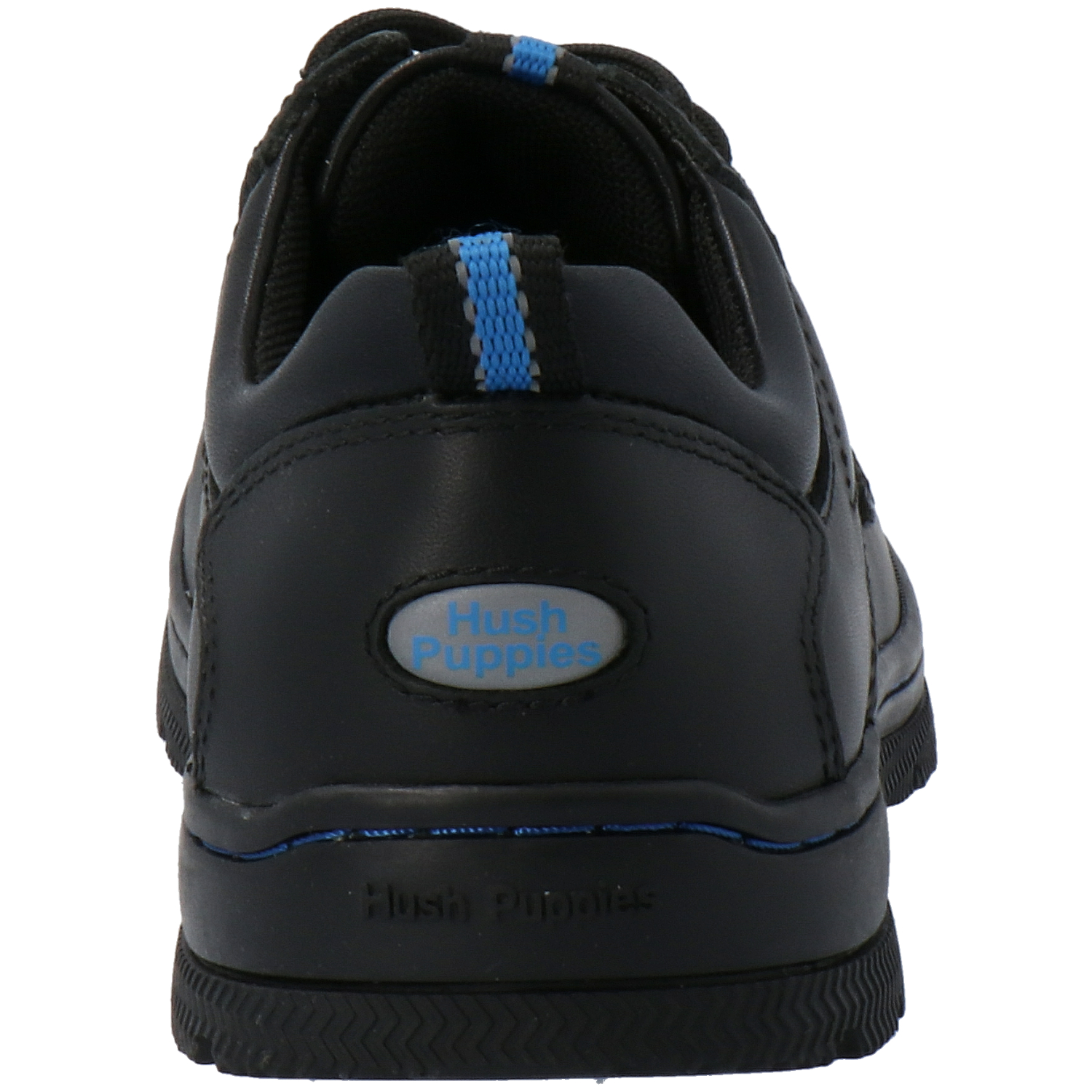 ZAPATO ESCOLAR CUERO HUSH PUPPIES NEW I WRK NEGRO NIÑO - 7