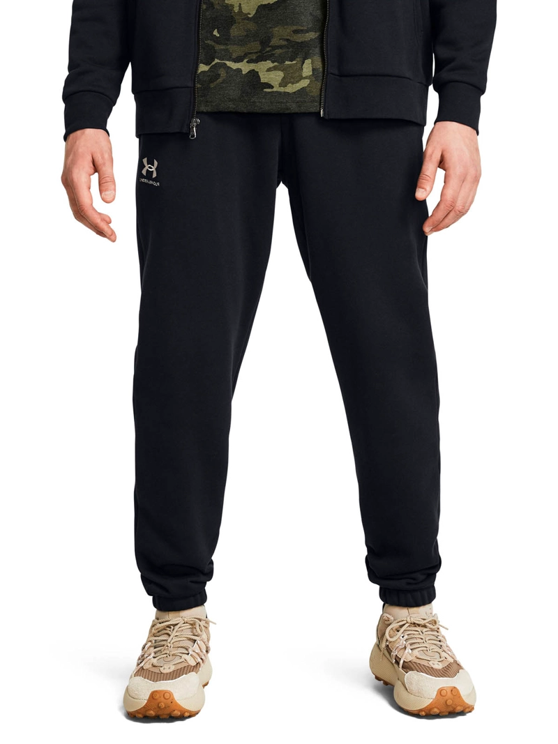 BUZO LIFESTYLE PARA HOMBRE ICON FLEECE NEGRO UA - 4