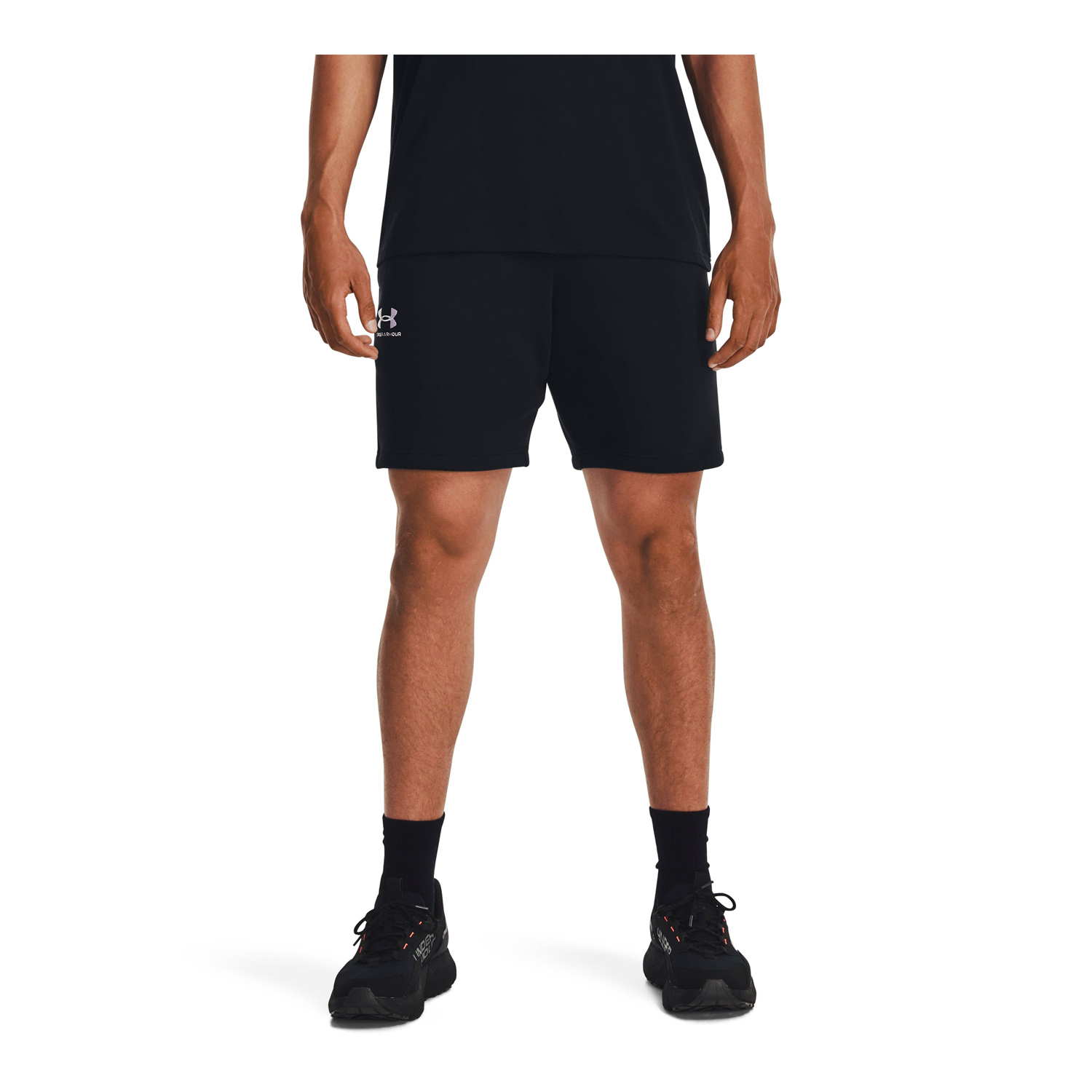 SHORTS HOMBRE UNDER ARMOUR NEGRO DE POLAR UA ICON - 4