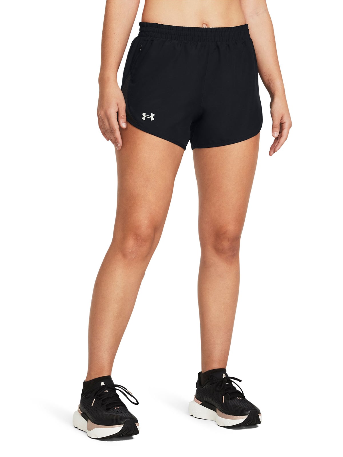 SHORTS MUJER UNDER ARMOUR NEGRO UA FLY-BY DE 3' - 4