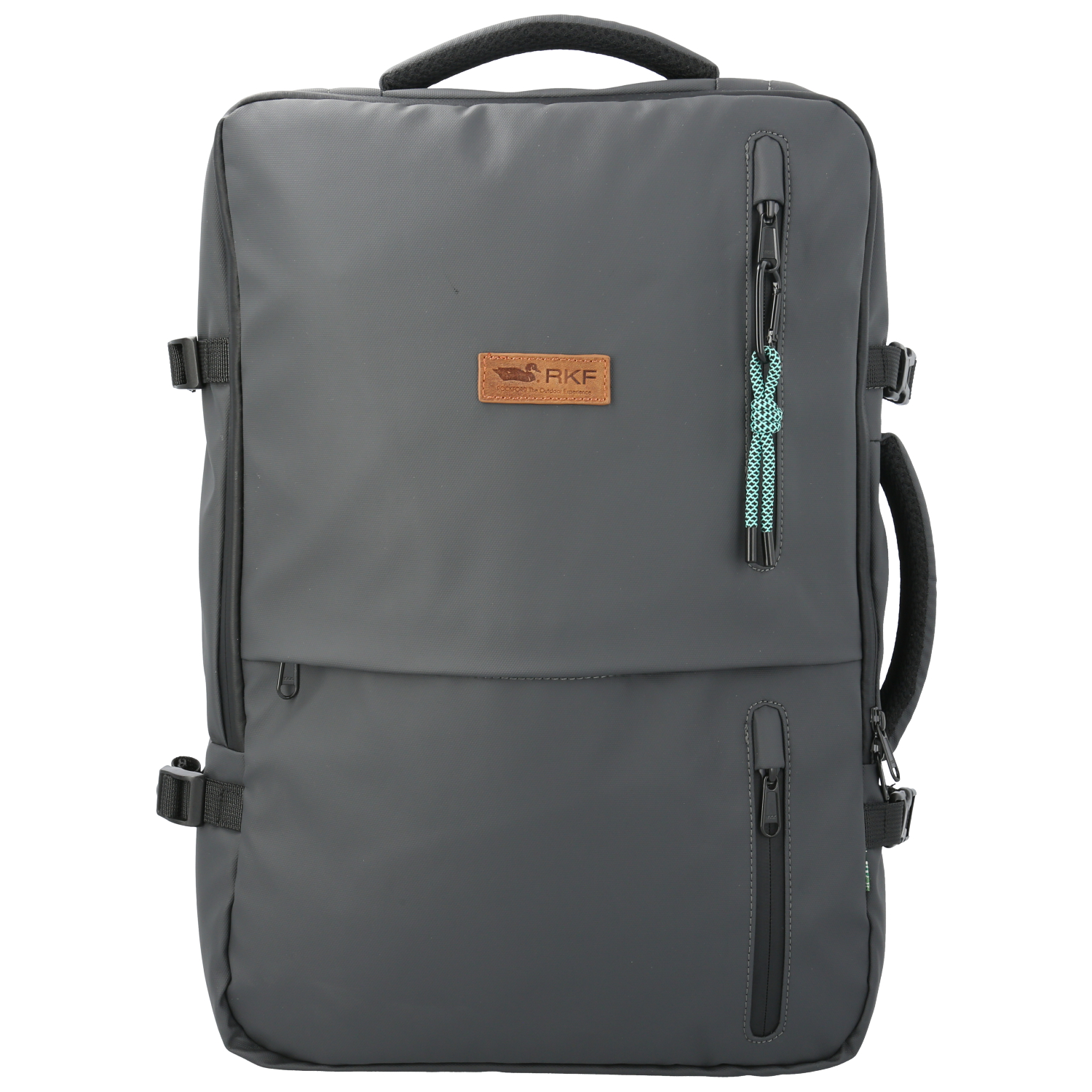 MOCHILA ROCKFORD WR GRANT II BACKBAG GRIS FIB RECICLADAS UNISEX - 1