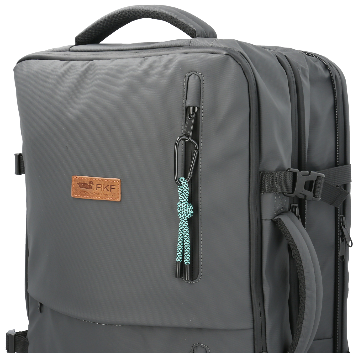 MOCHILA ROCKFORD WR GRANT II BACKBAG GRIS FIB RECICLADAS UNISEX - 7
