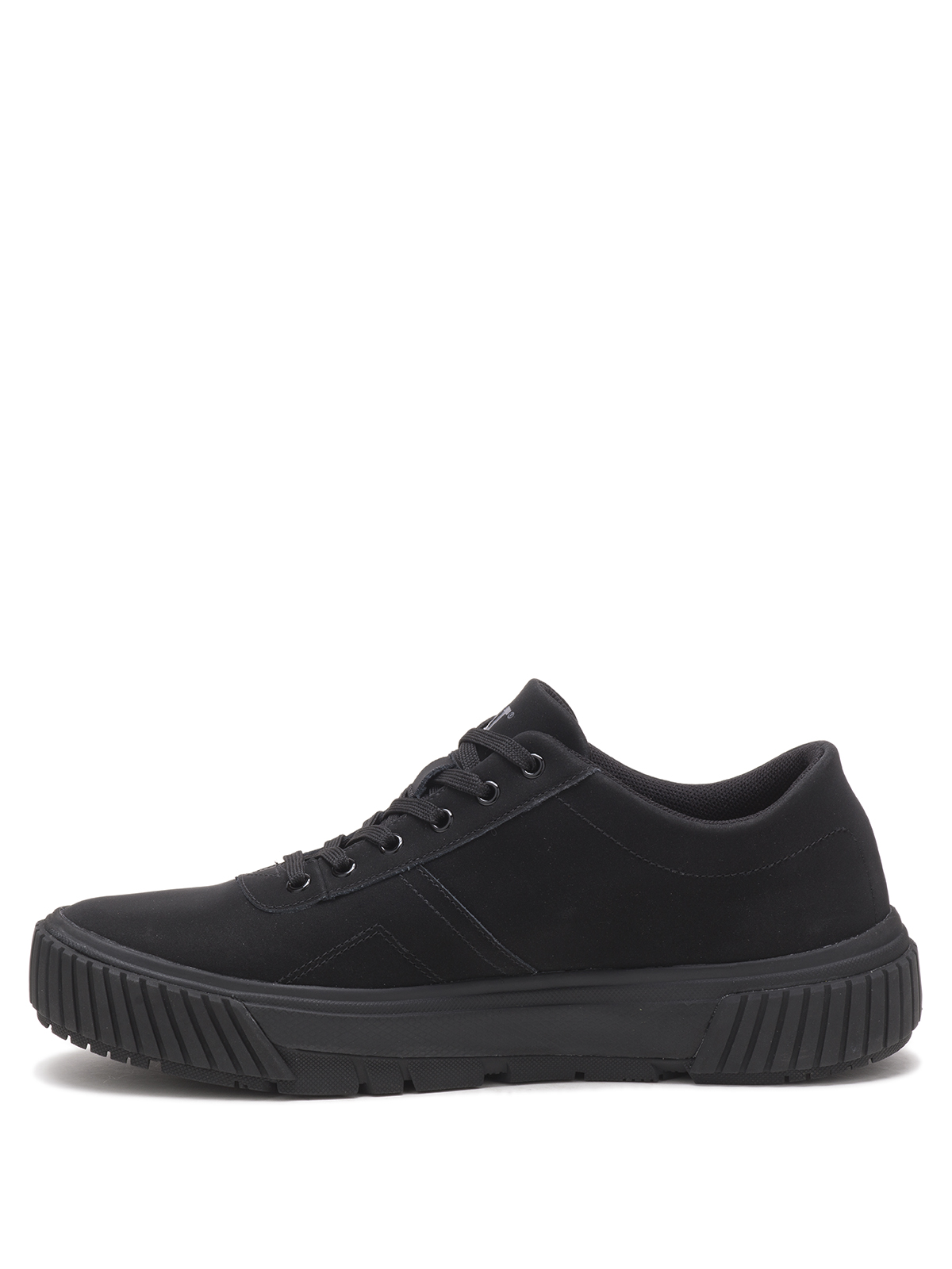 ZAPATILLAS MUJER CAT CASUALES NEGRO CUERO AMP - 4