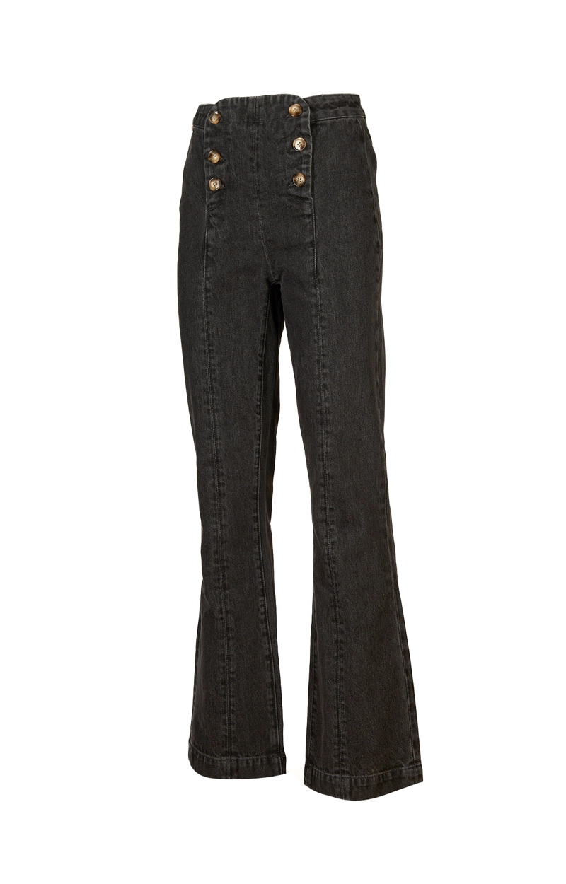 JEANS ALGODÓN MUJER ROCKFORD MENTA GRIS ORGÁNICO - 1