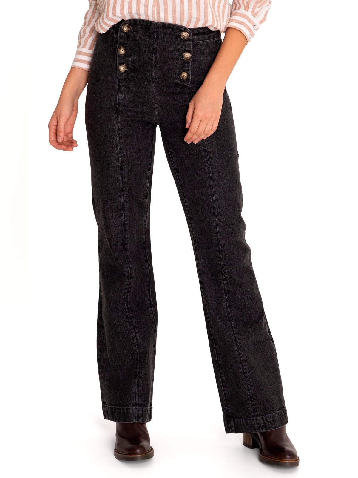 JEANS ALGODÓN MUJER ROCKFORD MENTA GRIS ORGÁNICO - 5