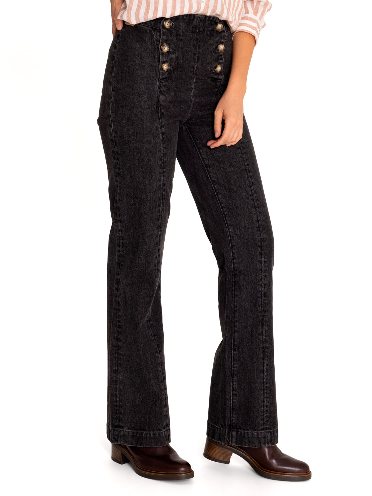 JEANS ALGODÓN MUJER ROCKFORD MENTA GRIS ORGÁNICO - 6