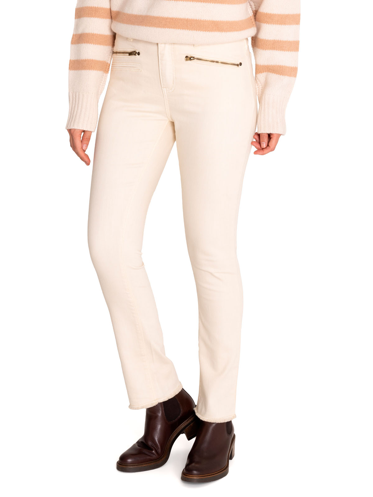 PANTALÓN ALGODÓN ORGÁNICO MUJER LEMAN BLANCO ROCKFORD - 6