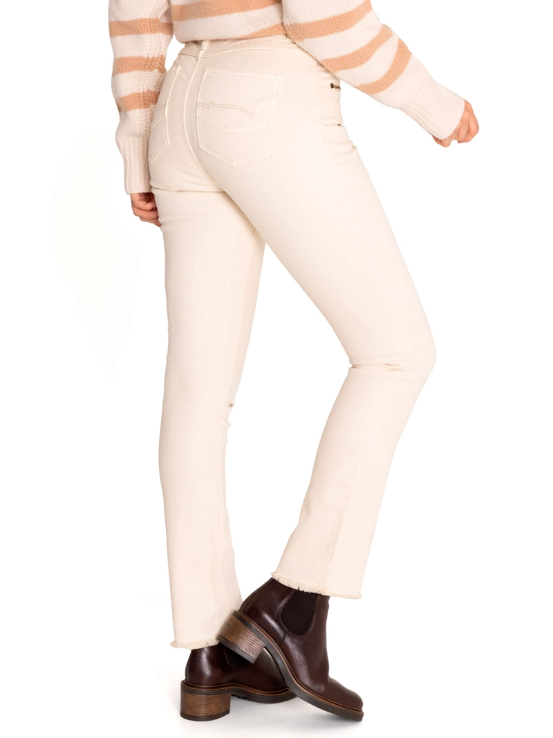 PANTALÓN ALGODÓN ORGÁNICO MUJER LEMAN BLANCO ROCKFORD - 7