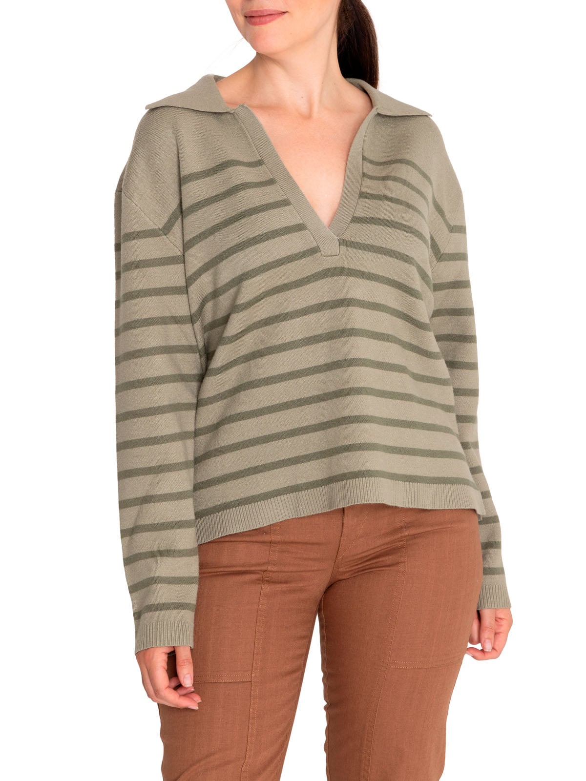 SWEATER FIBRAS RECICLADAS MUJER ROSA VERDE ROCKFORD - 5