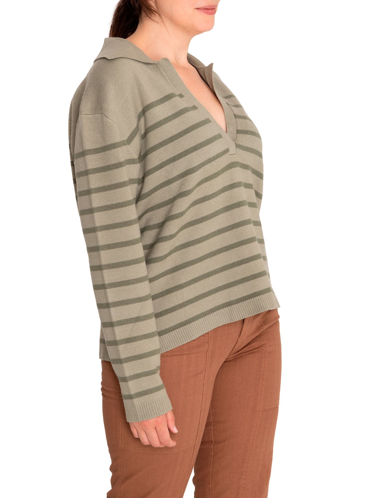SWEATER FIBRAS RECICLADAS MUJER ROSA VERDE ROCKFORD - 6