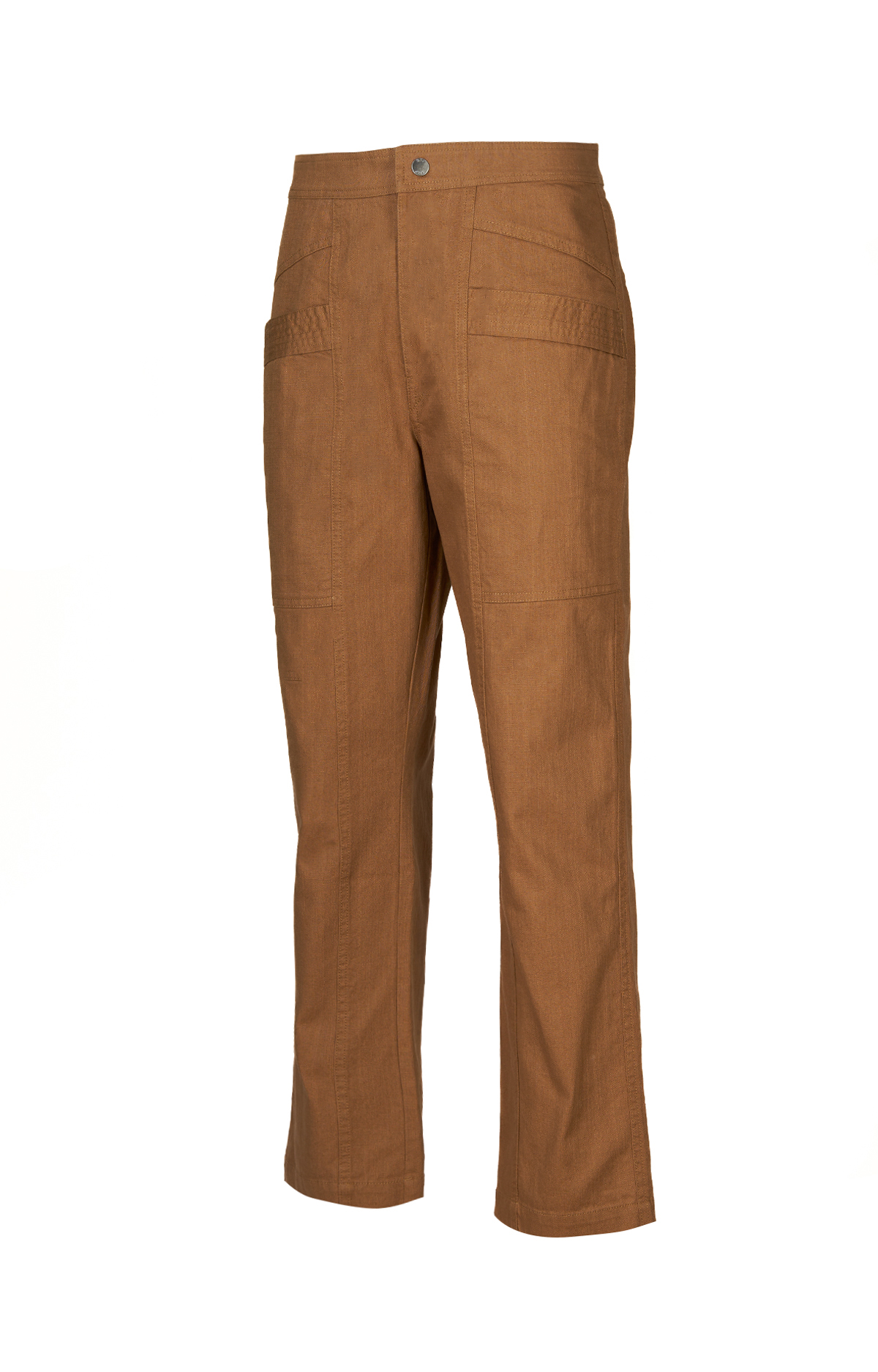 PANTALÓN ALGODÓN ORGÁNICO MUJER ISIS CAFÉ ROCKFORD - 1
