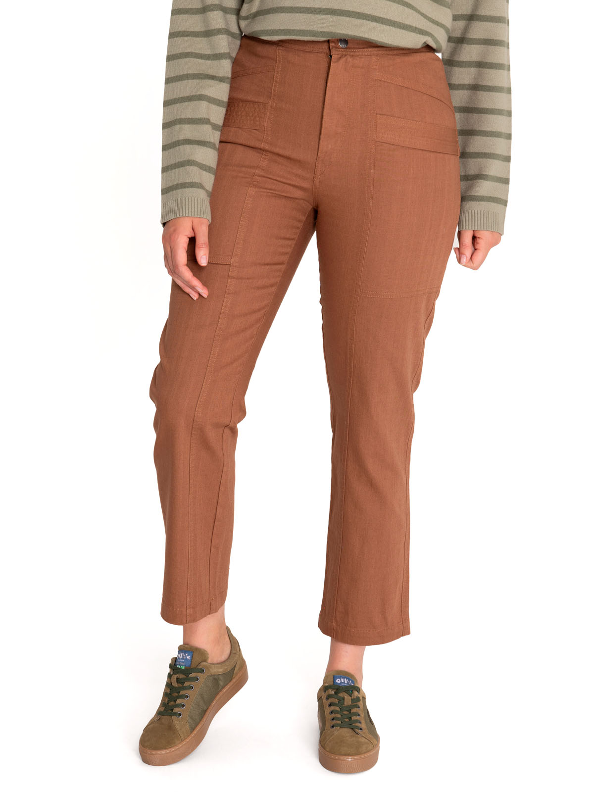 PANTALÓN ALGODÓN ORGÁNICO MUJER ISIS CAFÉ ROCKFORD - 5
