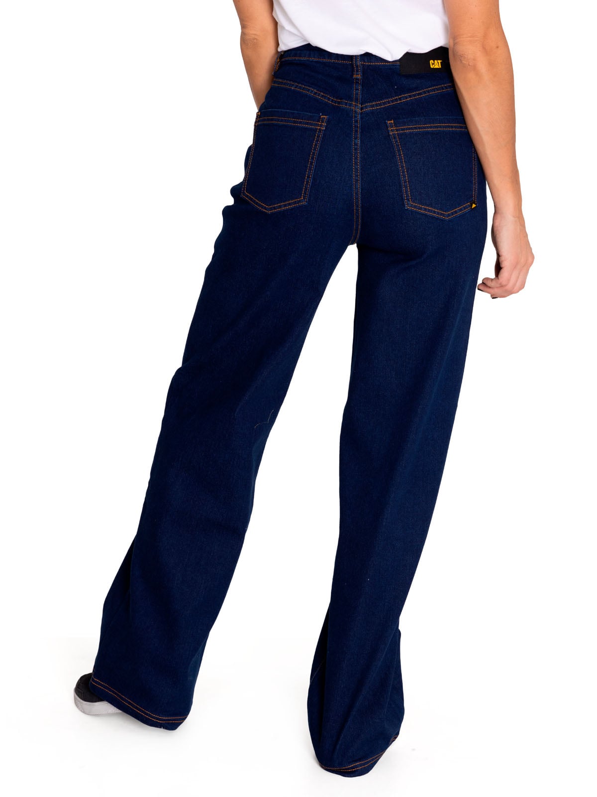 JEANS DENIM MUJER TRIBLEND STRETCH WIDE LEG AZUL CAT - 4