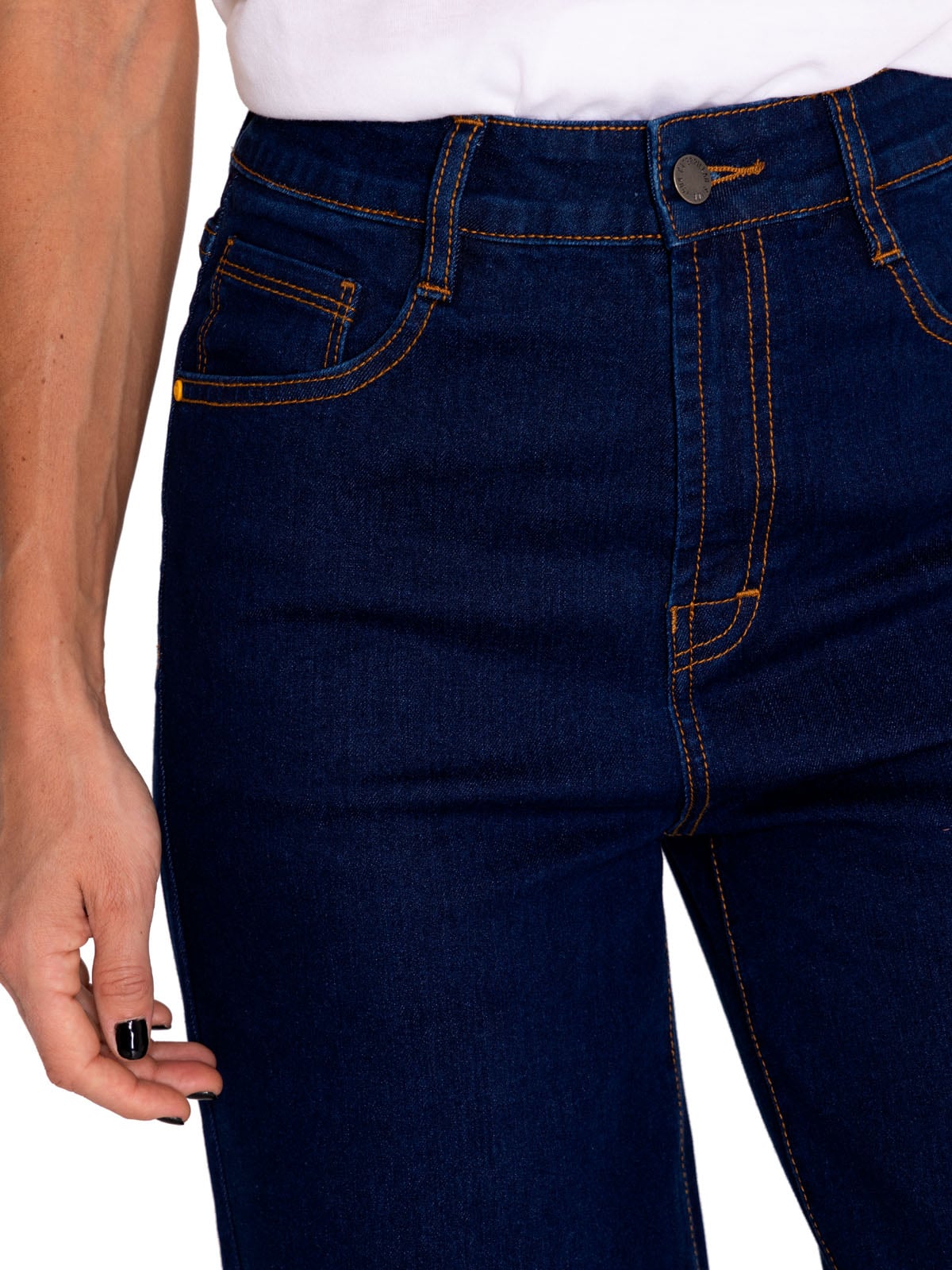 JEANS DENIM MUJER TRIBLEND STRETCH WIDE LEG AZUL CAT - 5