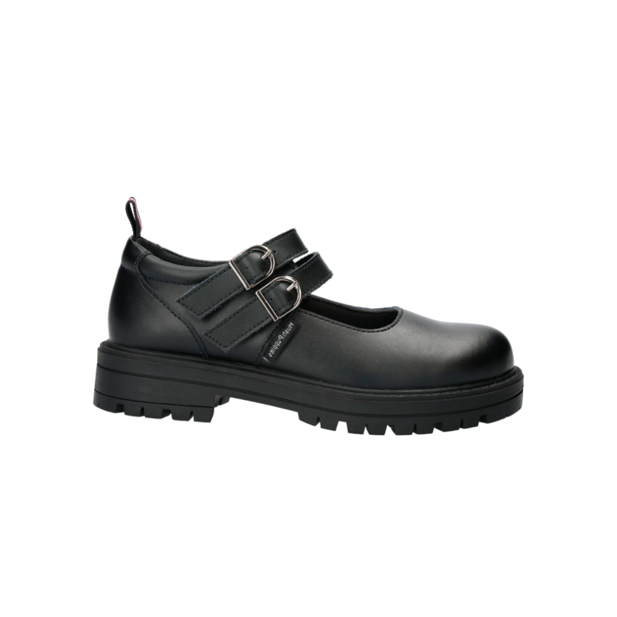 GUILLERMINA ESCOLAR HUSH PUPPIES SPENCER NEGRO NIÑA - 1
