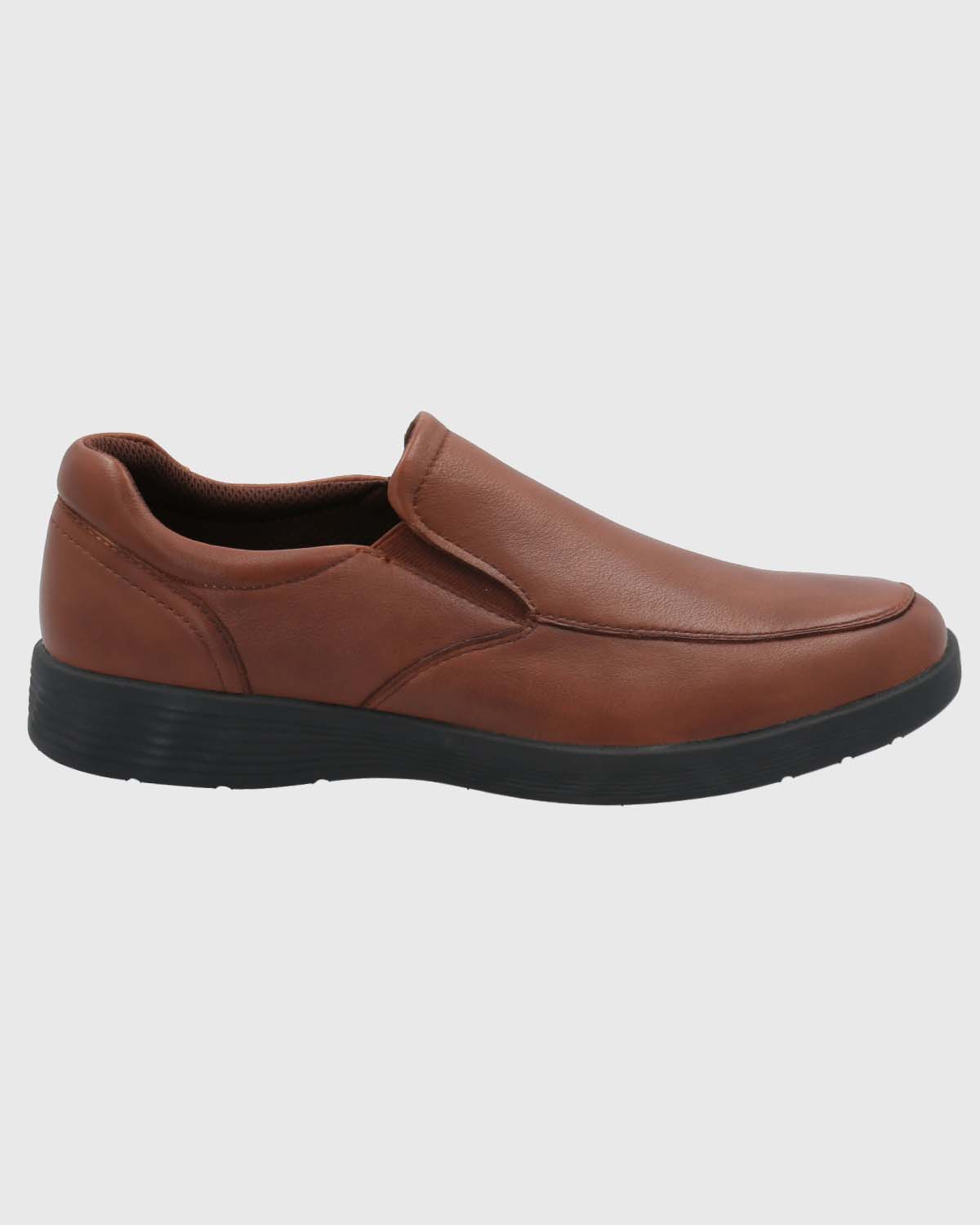 SLIP ON CUERO HOMBRE SPINAL URBAN CAFÉ HUSH PUPPIES - 2