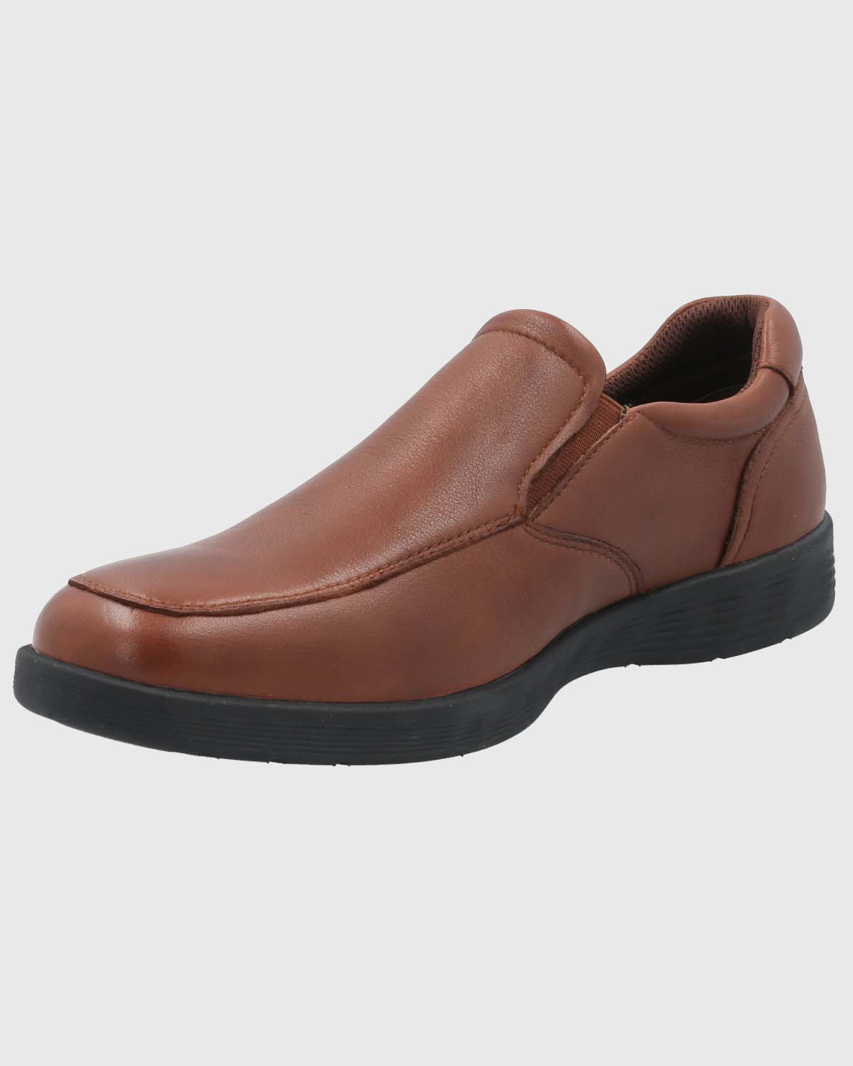 SLIP ON CUERO HOMBRE SPINAL URBAN CAFÉ HUSH PUPPIES - 5